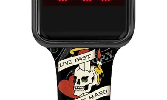 Ed Hardy Printed Square Digital Watch, 45mm x 39mm 2