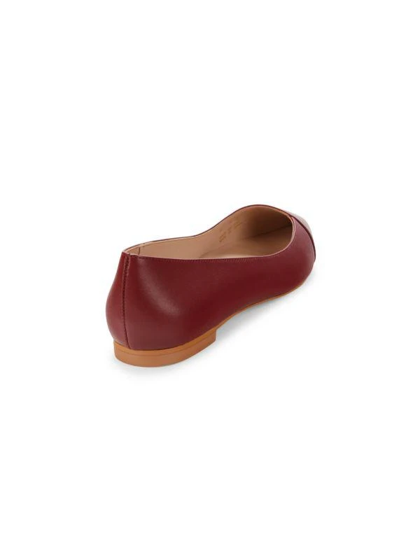 Stuart Weitzman Avenue Leather Ballet Flats 3