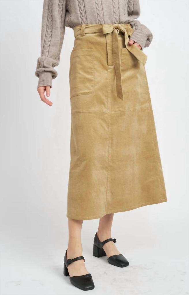 EMORY PARK Emory Park - Corduroy Midi Skirt