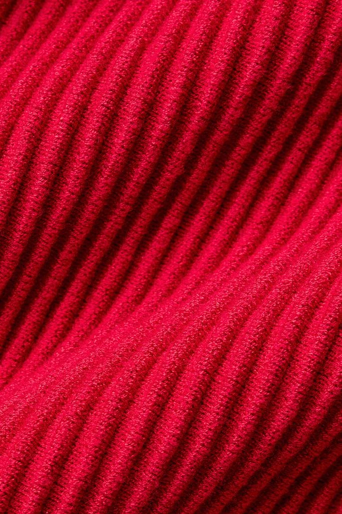 Alo Denim Knit High-Waist Flare Pant - Raisinette/Black 6