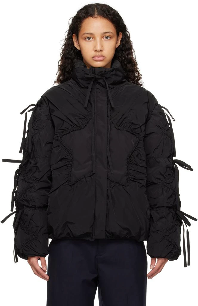 Sandy Liang Black Etoile Puffer Jacket 1