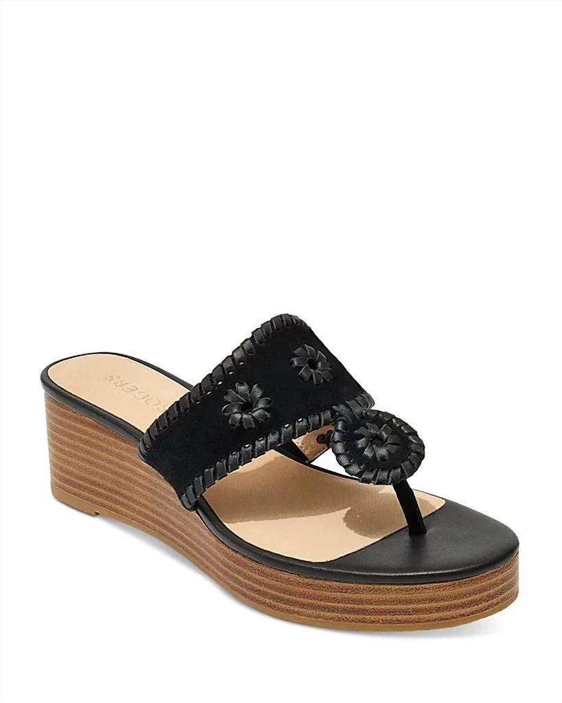 Jack Rogers Jack Rogers - Women's Jacks Mid Wedge Platform Thong Sandals