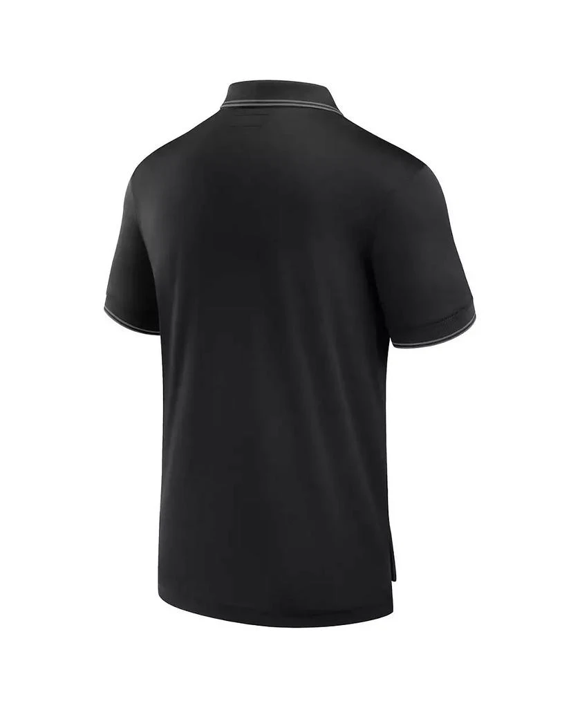 Fanatics Men's Black Miami Hurricanes Front Office Pique Polo 2