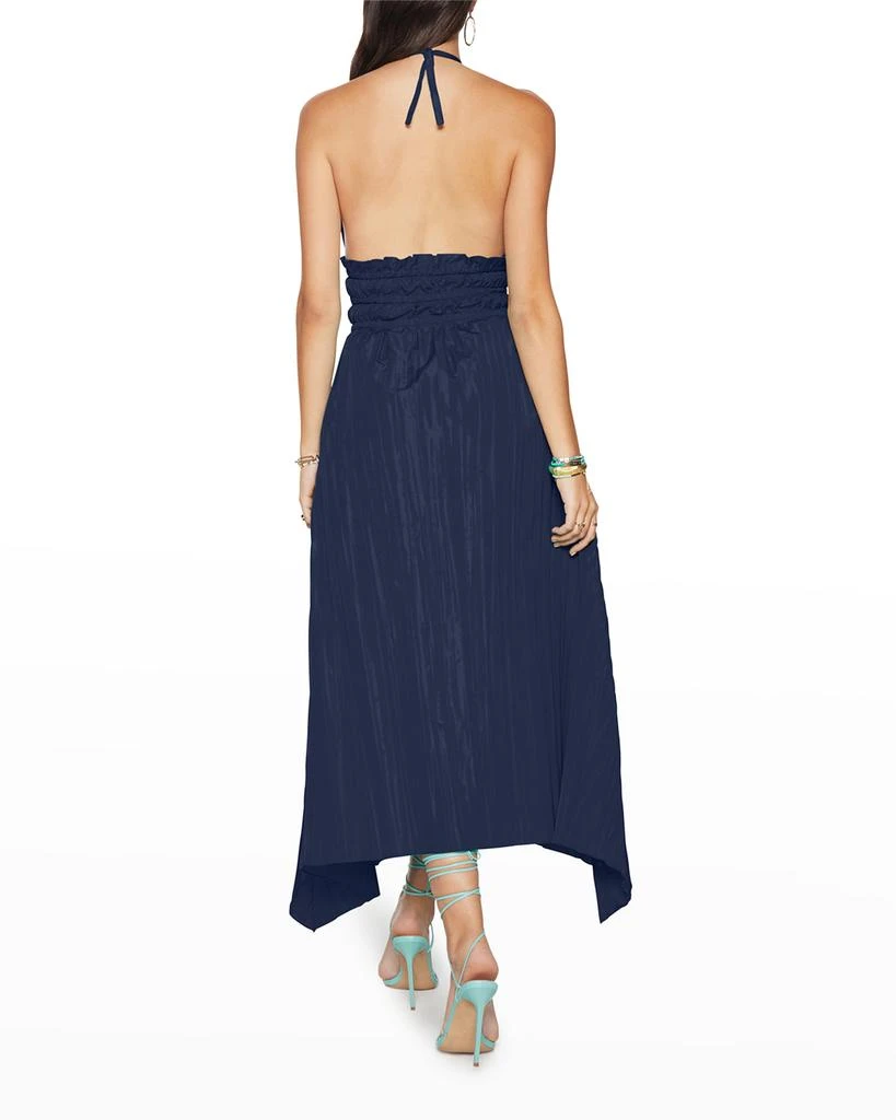 Ramy Brook Delaney Pleated Handkerchief-Hem Dress 3