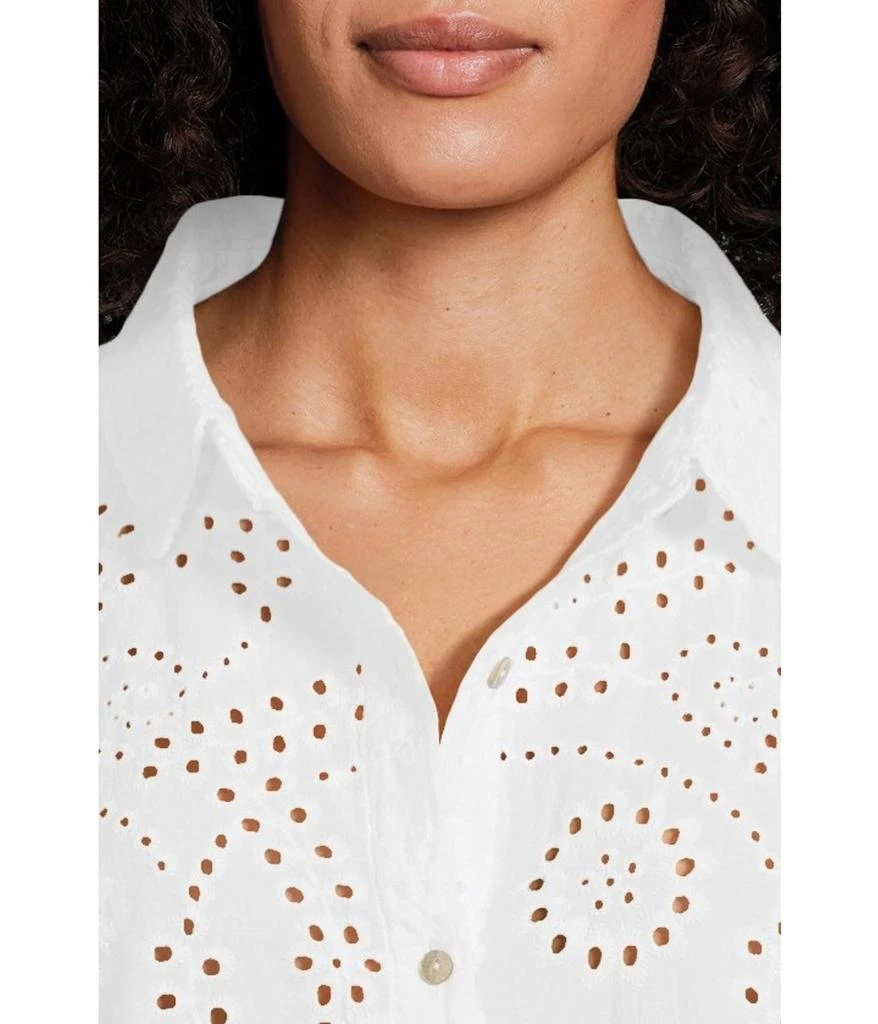 Mod-o-doc 3/4 Sleeve Easy Lace Shirt 4