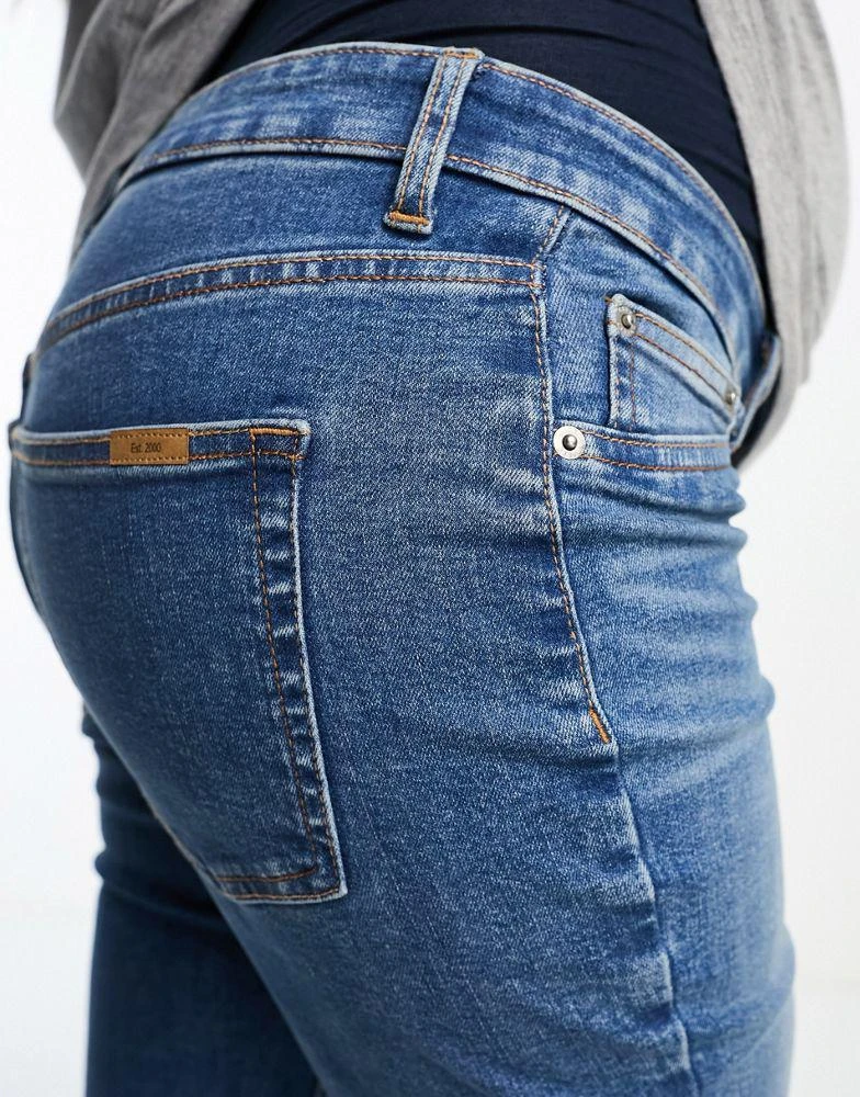 ASOS ASOS DESIGN Maternity ultimate skinny jeans with over bump in blue 5