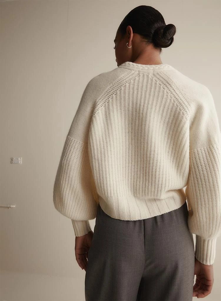 Joslin Cardigan En Laine Tricotée Bronwyn - Crème 3