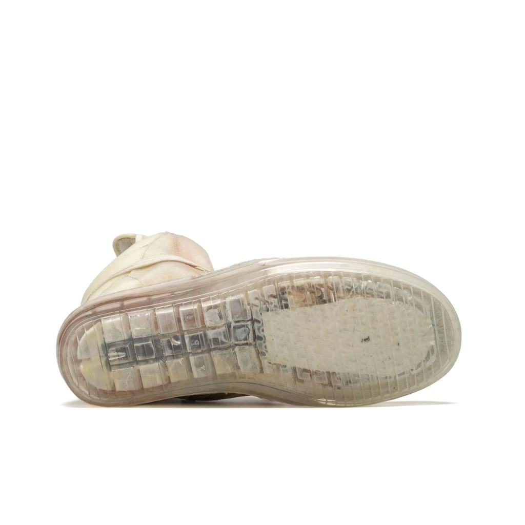 Rick Owens Geobasket Sneakers (Natural/Natural/Natural Clear) 5