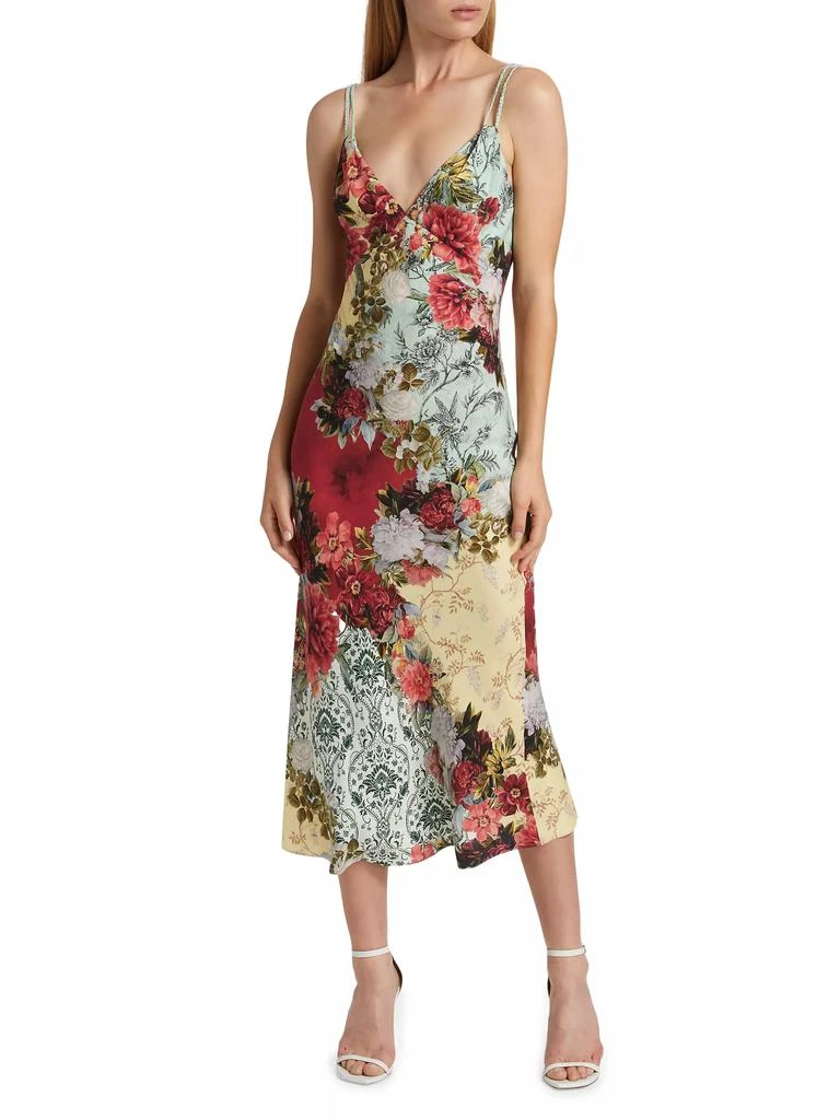 Alice + Olivia Kiro Crepe V-Neck Slipdress 2