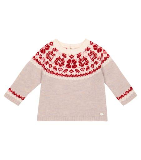 Tartine et Chocolat Baby jacquard wool sweater