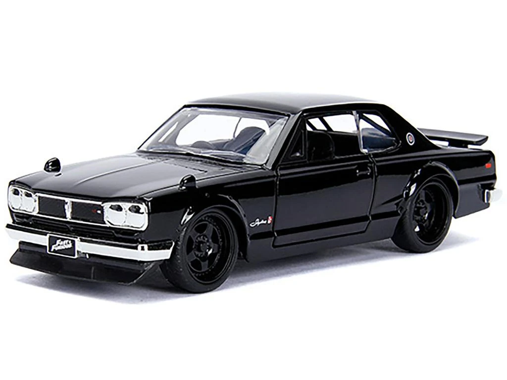 Diecast Model Jada Brian's Nissan Skyline 2000 GT-R (KPGC10) Black "Fast & Furious" Movie 1/32 Diecast Model Car by Jada 2