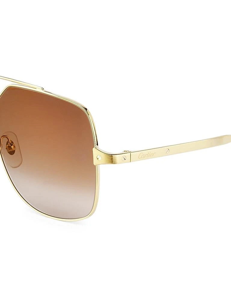 Cartier Santos De Cartier 58MM Square Sunglasses 3