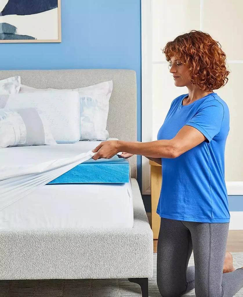 Serta Soothing Cool 3-Inch Gel Memory Foam Mattress Topper 5