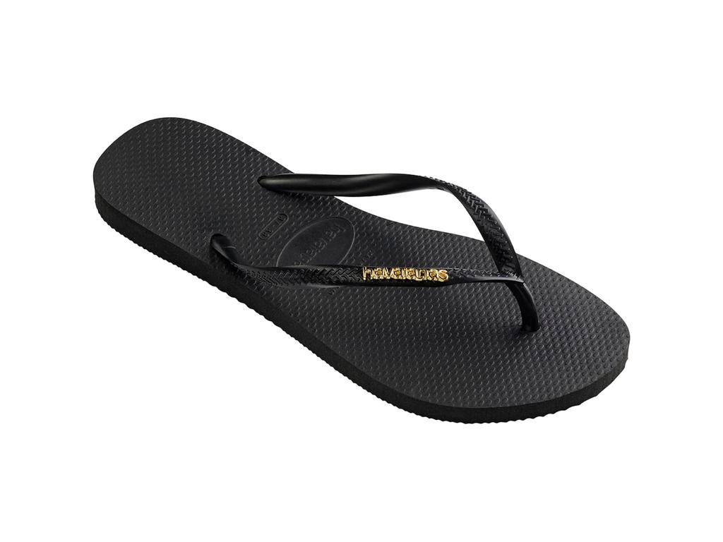 Havaianas Slim Logo Metallic Flip Flops