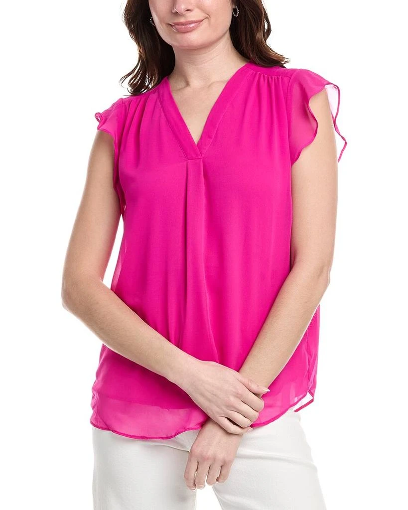 Vince Camuto Flutter Sleeve Top 1