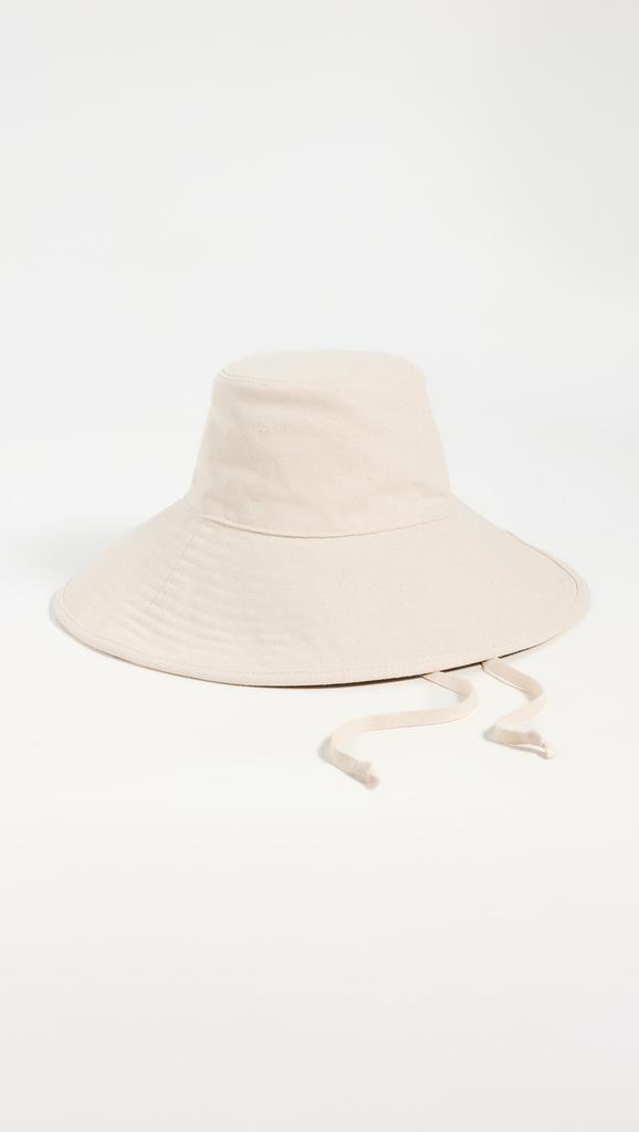Hat Attack Livvy Canvas Sun Hat with Removable Twill Chinstrap