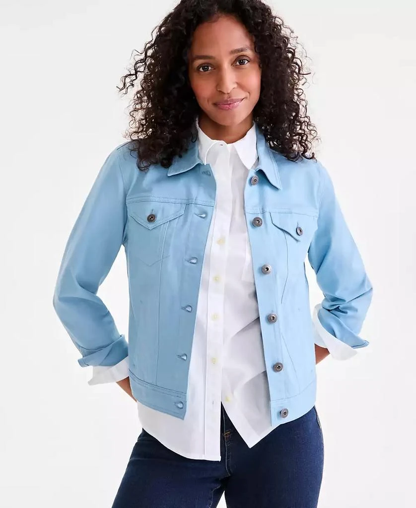 Style & Co Women's Classic Denim Jacket, Created for Macy's 1