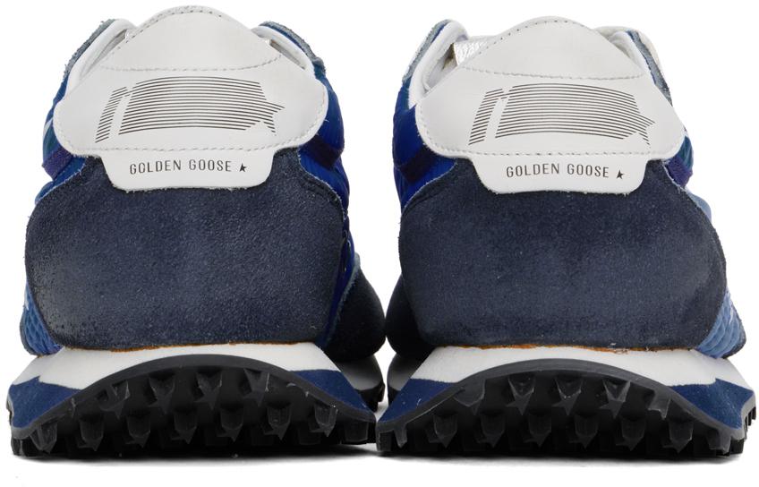 Golden Goose Blue & Navy Marathon Sneakers