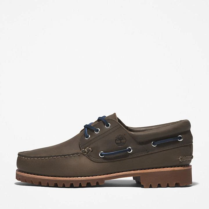 Timberland 3-Eye Lug Handsewn Boat Shoe for Men in Greige 8