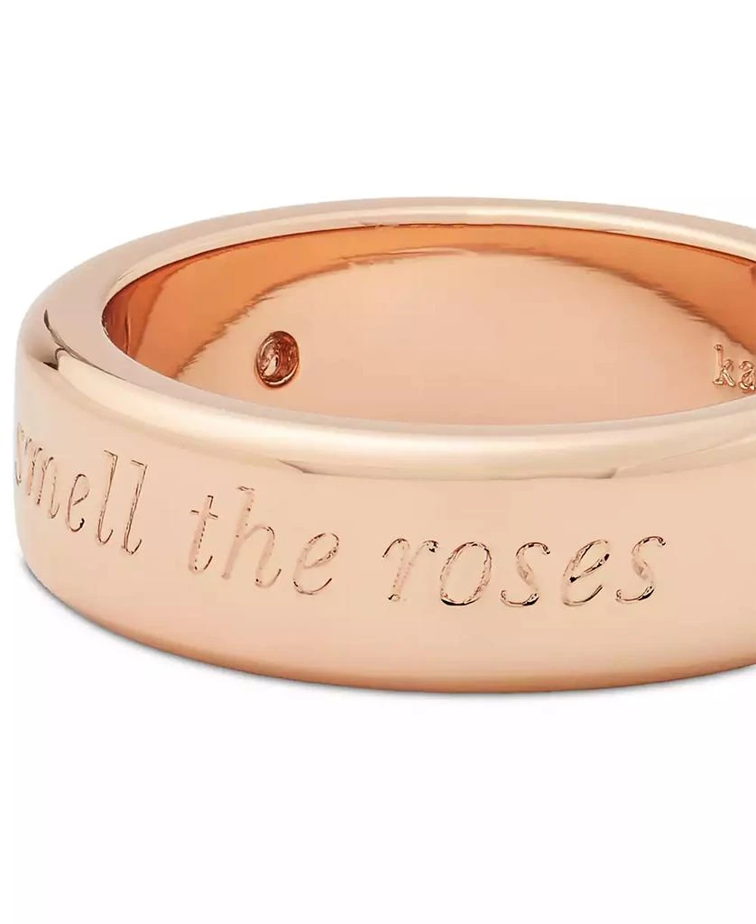 Kate Spade Engraved Idiom Script Band Ring 3