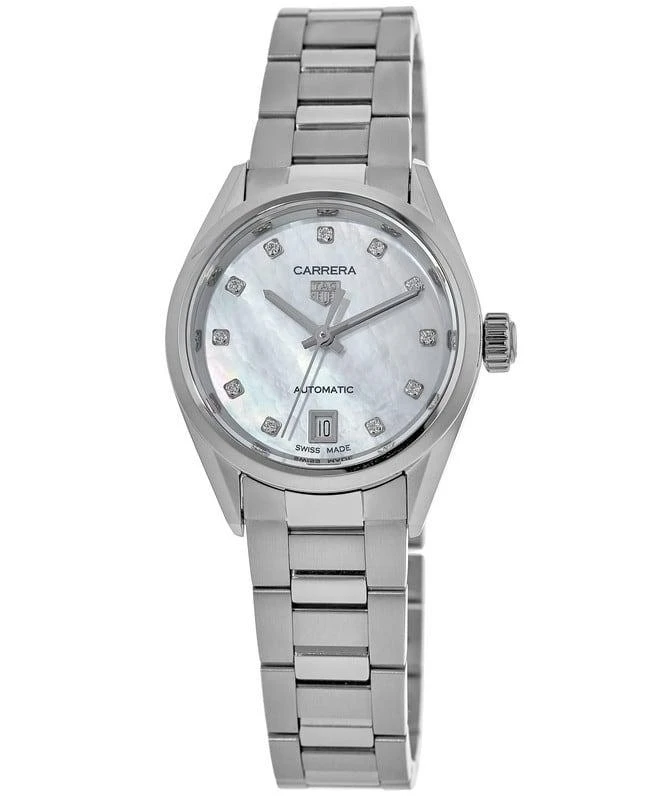 Tag Heuer Tag Heuer Carrera Automatic Mother of Pearl Diamond Dial Steel Women's Watch WBN2412.BA0621 1