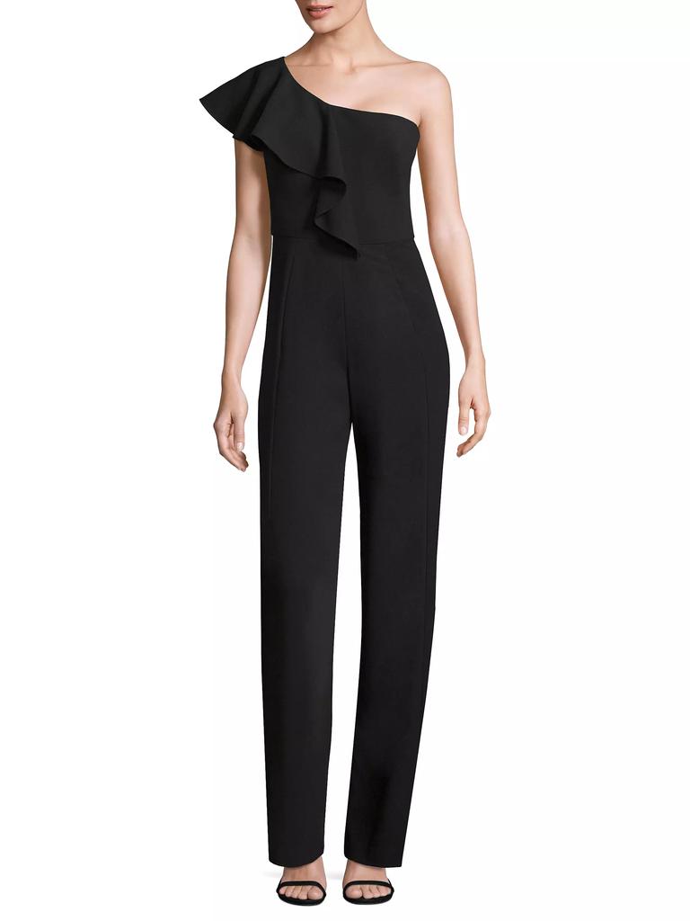 Black Halo Kallan Ruffle Jumpsuit