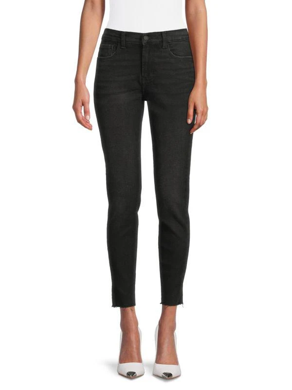 Kensie Raw Hem High-Rise Skinny Jeans 1