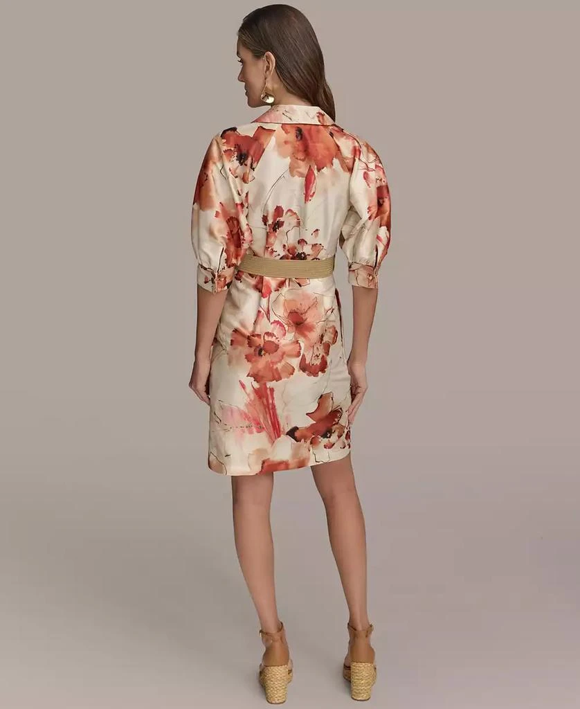 Donna Karan Women's Printed Belted Shirtdress 6