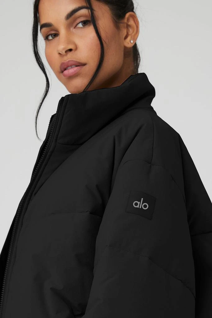 Alo Stretch Woven Street Puffer - Black 4