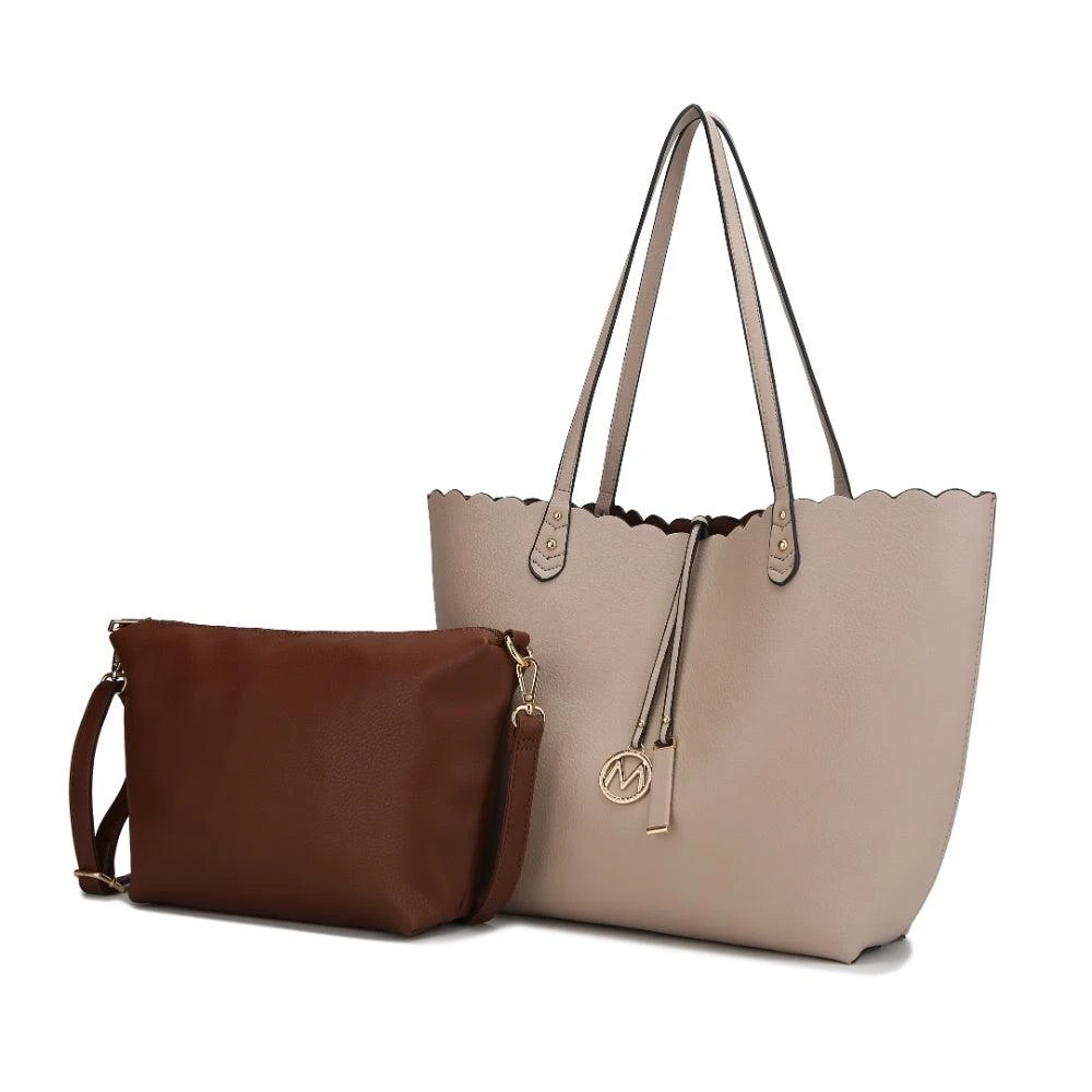 MKF Collection By Mia K. Amahia Vegan Leather Women’s Reversible Shopper Tote Bag with Crossbody Pouch by Mia K 6