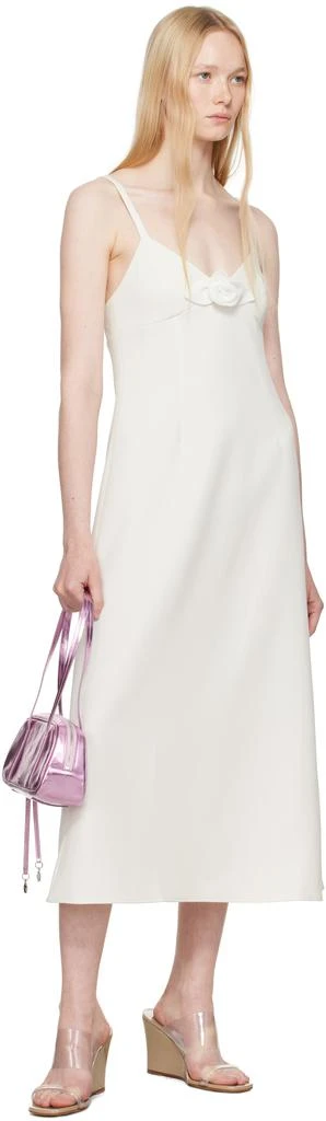 Sandy Liang Off-White Pilton Midi Dress 4