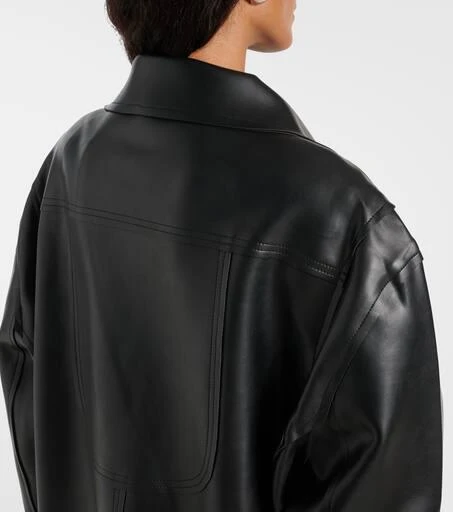 Norma Kamali Oversized faux leather jacket 7