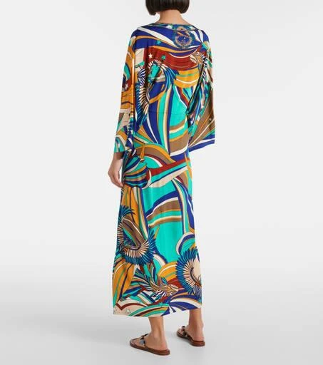 Camilla Draped printed jersey maxi dress 3