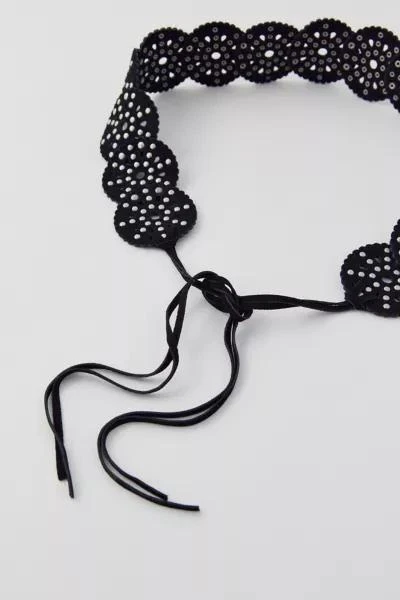 Urban Outfitters UO Studded Circle Suede Tie Belt 2