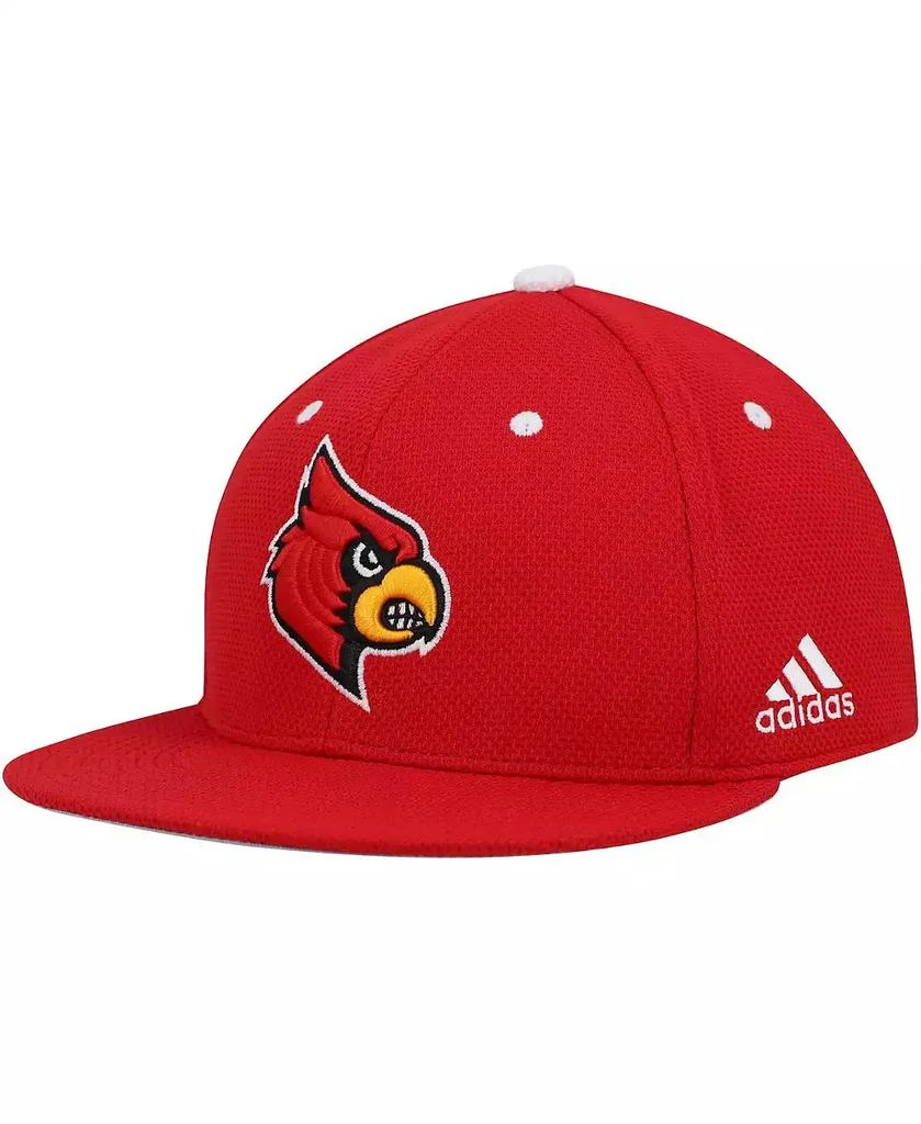Adidas Men's Red Louisville Cardinals On-Field Baseball Fitted Hat 1