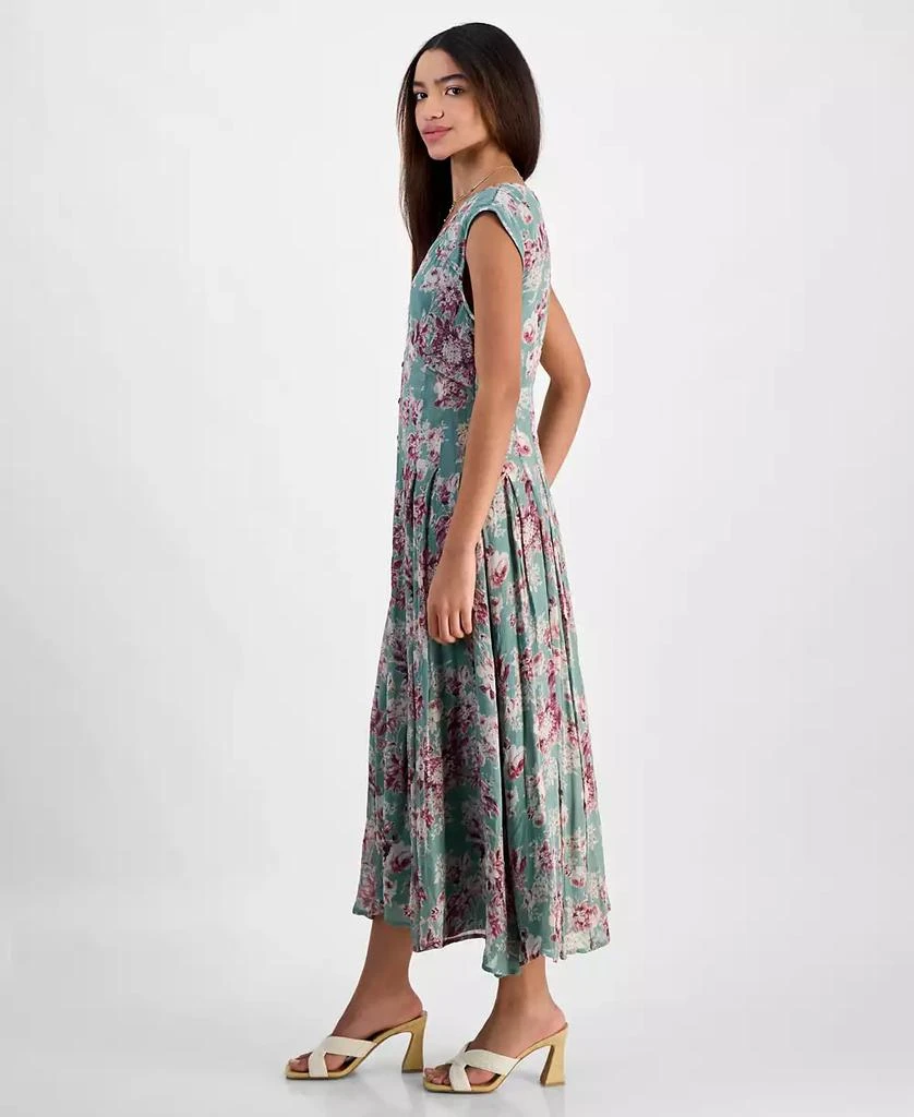 Lucky Brand Women's Pleated Button Down Midi Dress 5