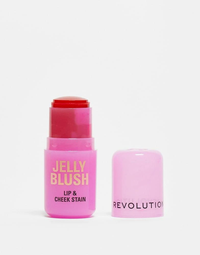 Revolution Revolution Jelly Blush Stick Lip and Cheek Stain - Strawberry Pink 1