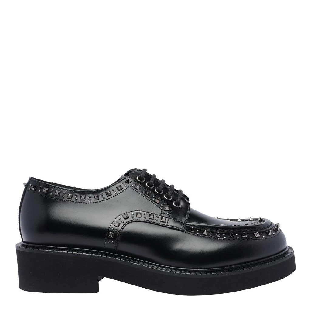 Valentino Valentino Garavani Studded Lace-Up Loafers 1