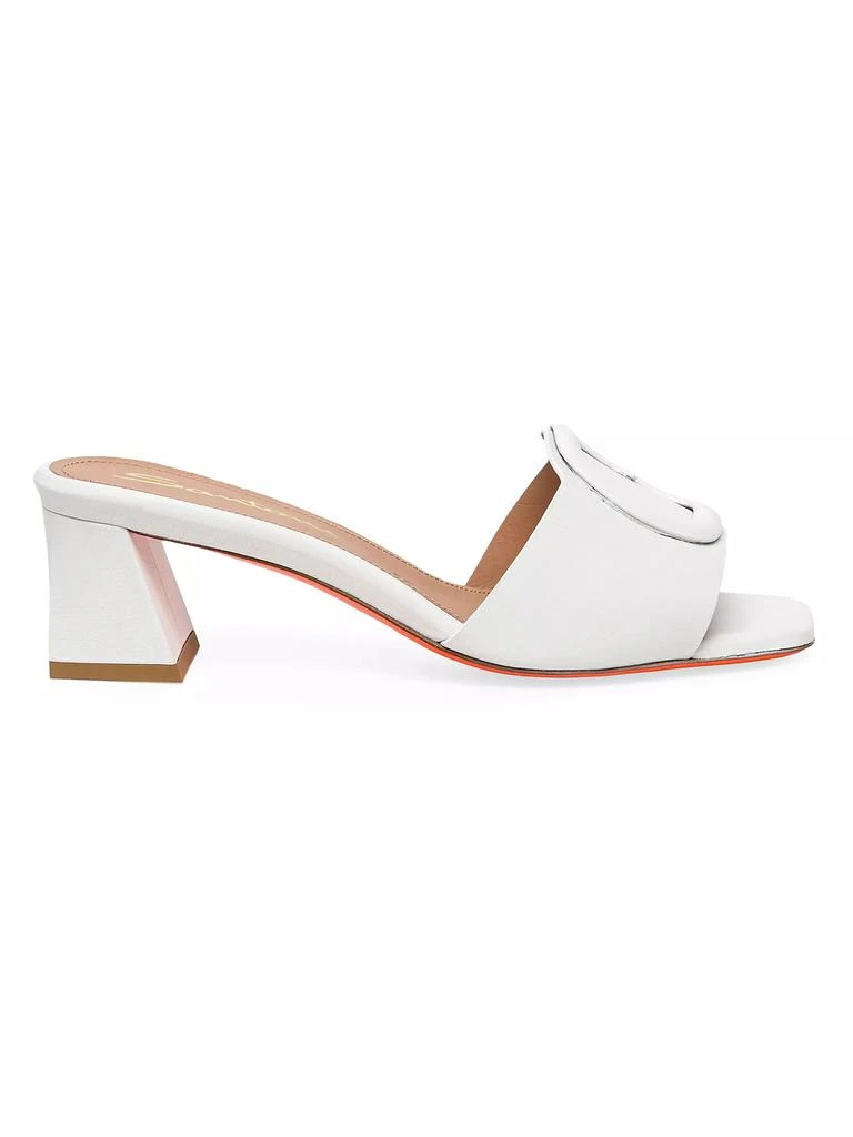 Santoni Marta 50MM Leather Mules 1