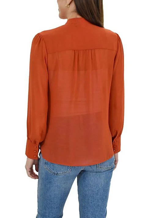 DR2 by Daniel Rainn By Daniel Rainn Bow Tie Long Sleeve Blouse 3