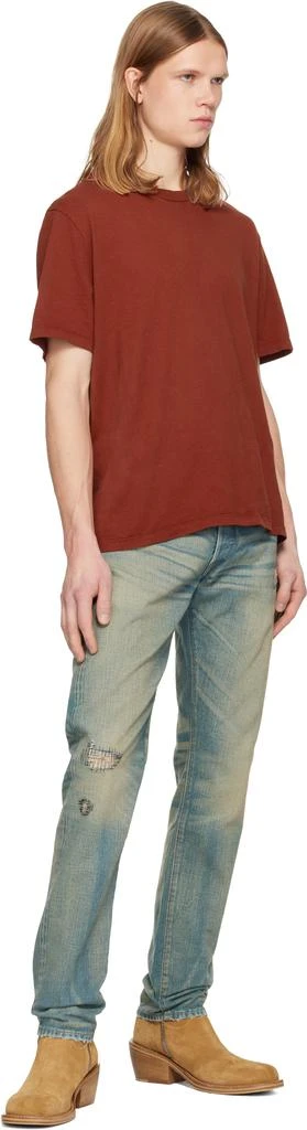 RRL Blue Slim Fit Ridgway Selvedge Jeans 4