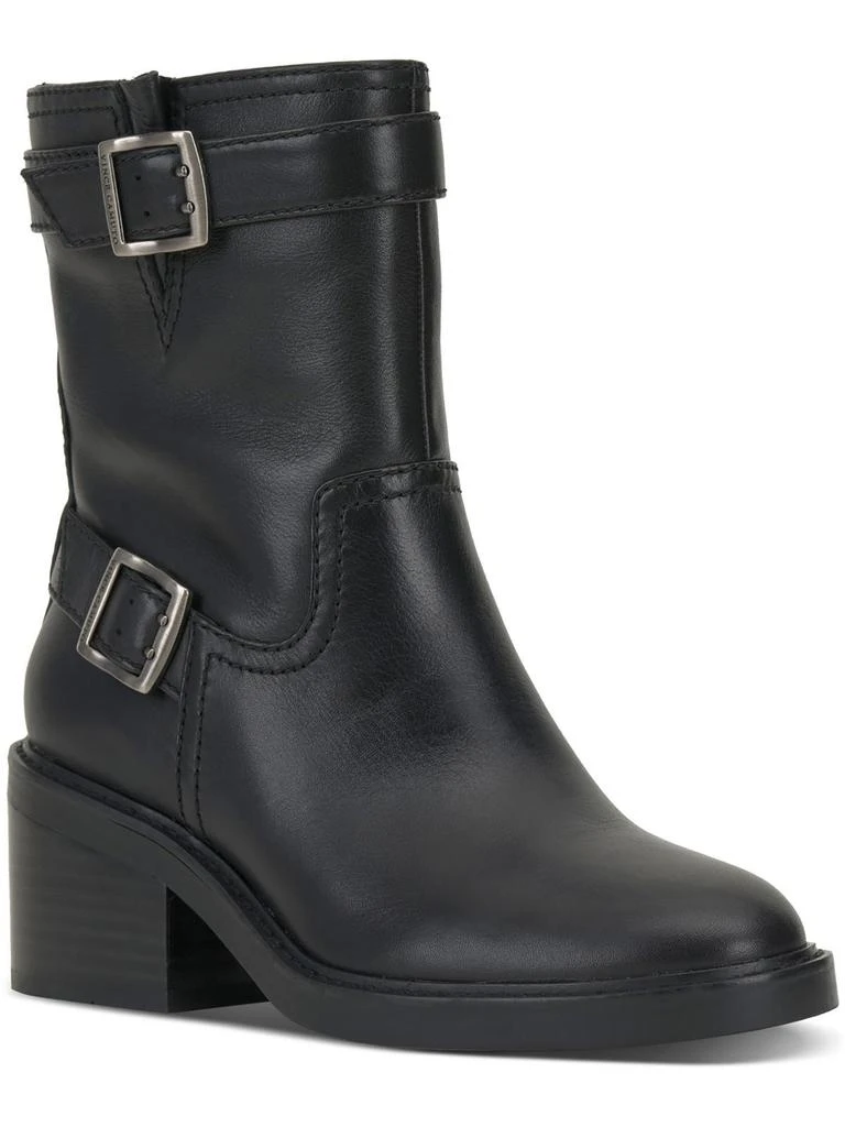 Vince Camuto Vergila Womens Leather Ankle Motorcycle Boots 1