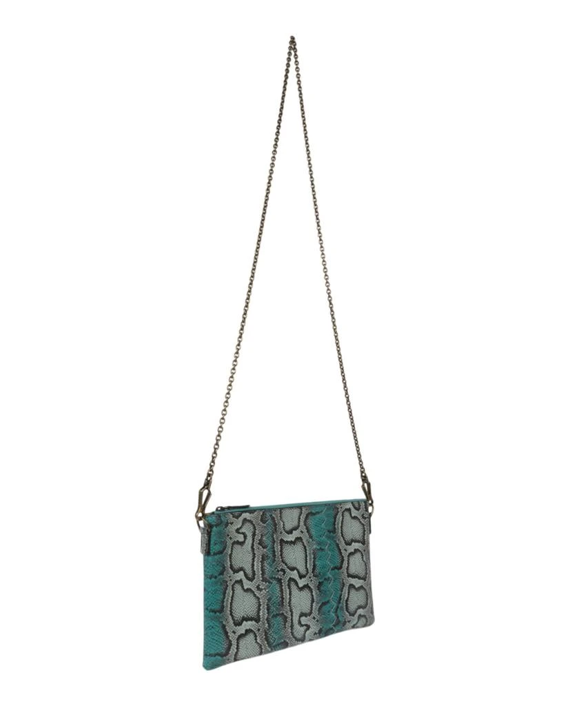 Bottega Veneta Snakeskin Leather Clutch 4