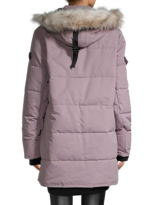 NOIZE Astrid Faux Fur-Trim Quilted Parka