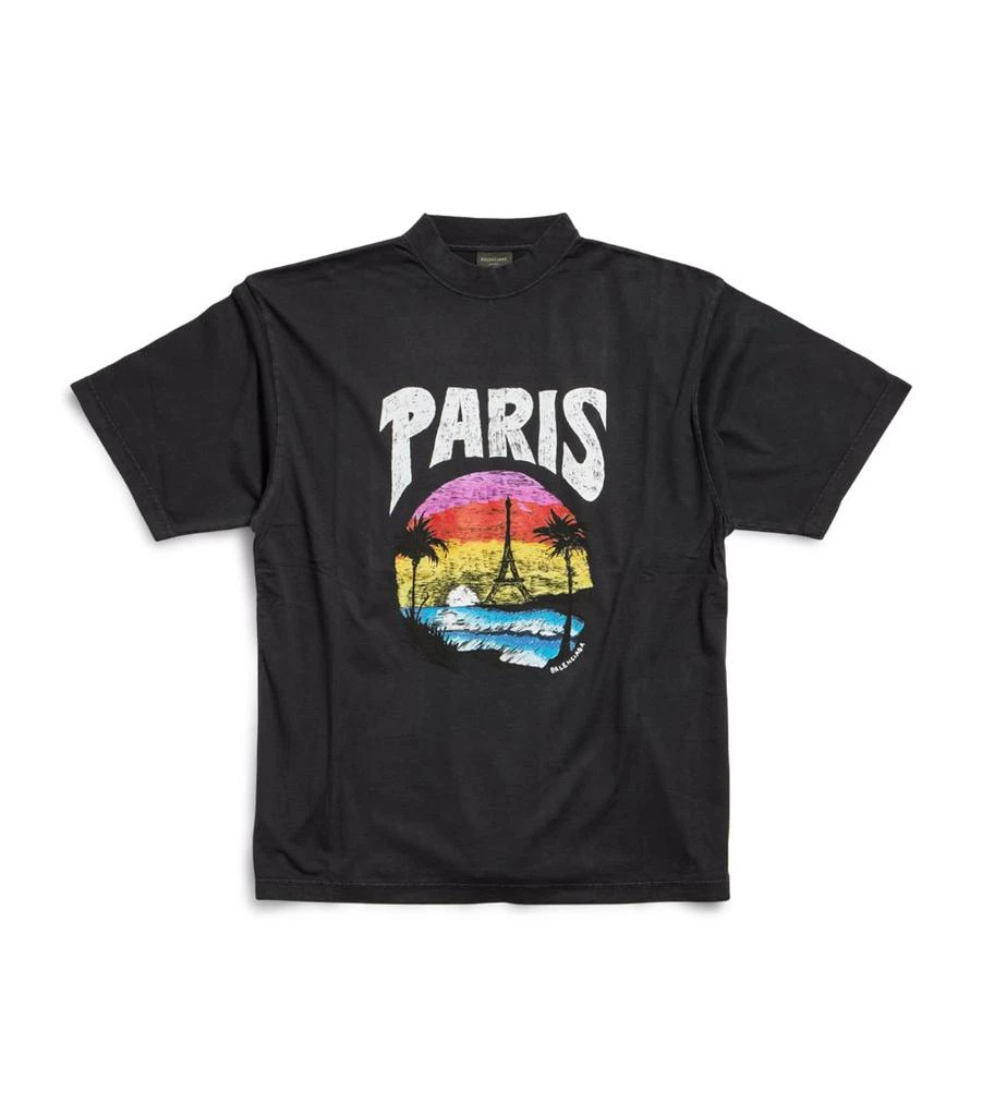 Balenciaga Paris Logo T-Shirt 1