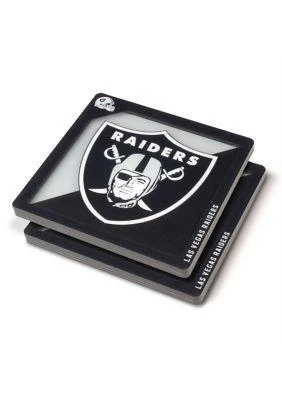 YouTheFan The Fan Oakland Raiders Nfl Las Vegas Raiders 3D Logo Series Coasters 1