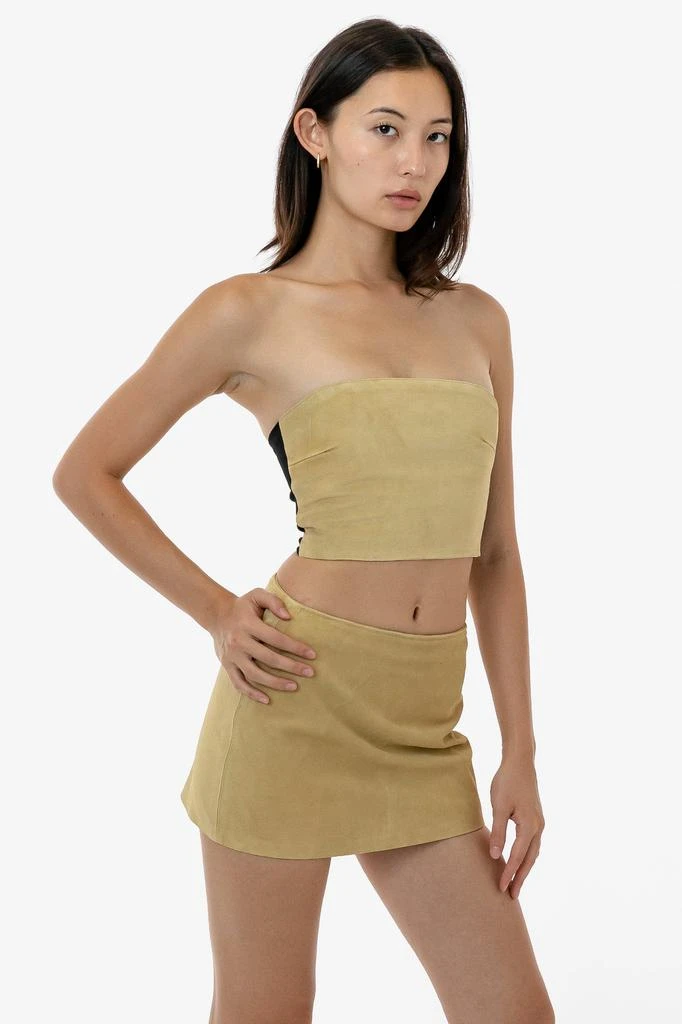 Los Angeles Apparel RLH767 - 2 Tone Suede Ottoman Tube Top 9