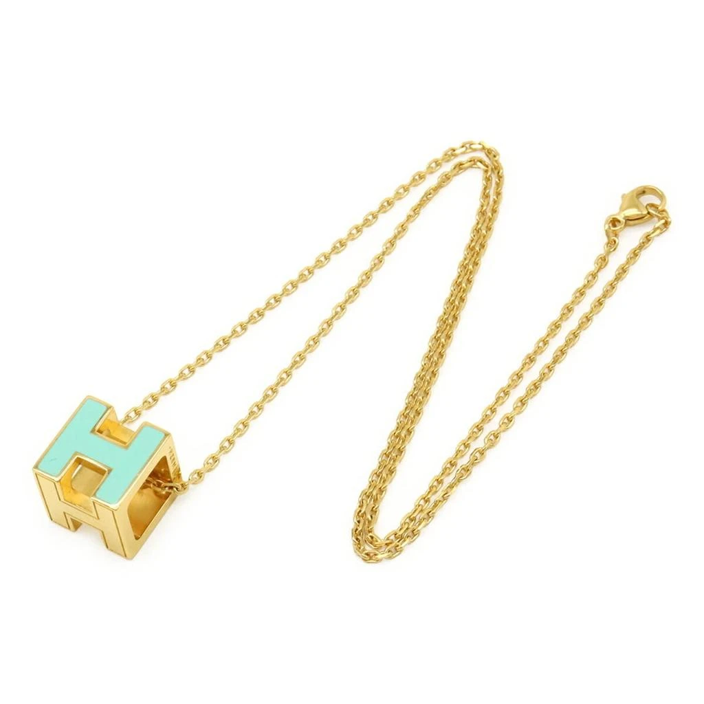 Hermes Cage D
h blue Mint Necklace (Pre-Owned) 2