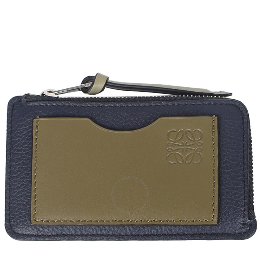 Loewe Coin Cardholder - Abyss Blue/Olive