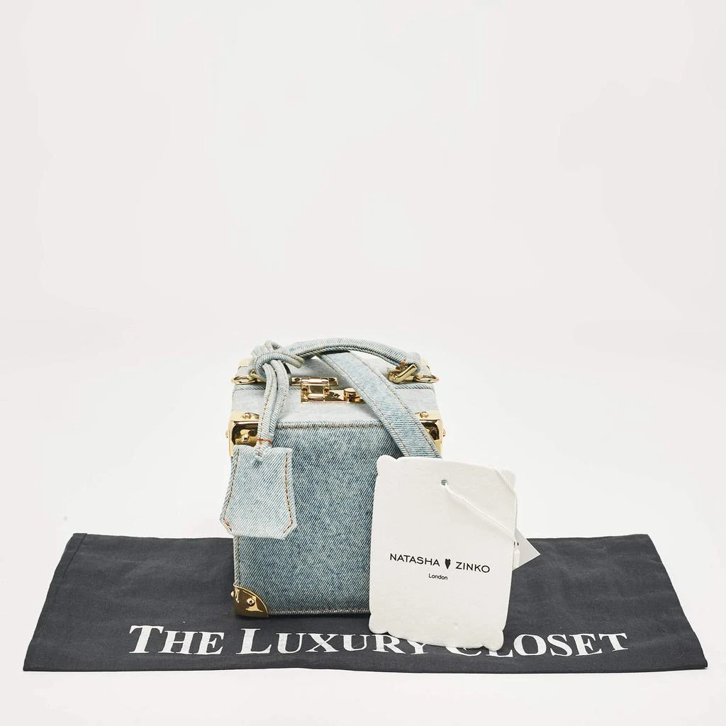 Natasha Zinko Natasha Zinko Blue Denim Box Crossbody Bag 11